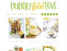 Tablet Screenshot of hungryfoodlove.com
